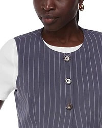 Lottie Pinstriped Vest