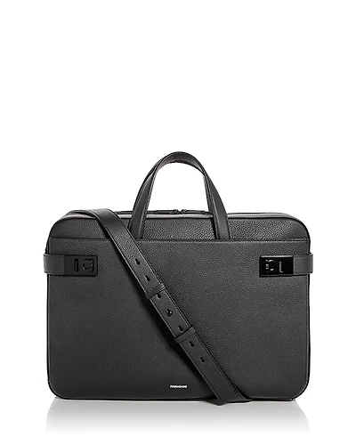 Ferragamo Gancini Leather Briefcase