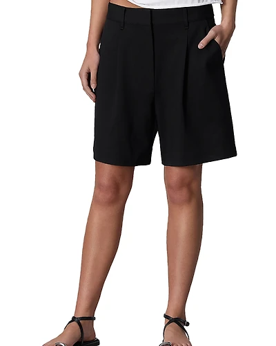 rag & bone Irina Mid Rise Ponte Tailored Shorts