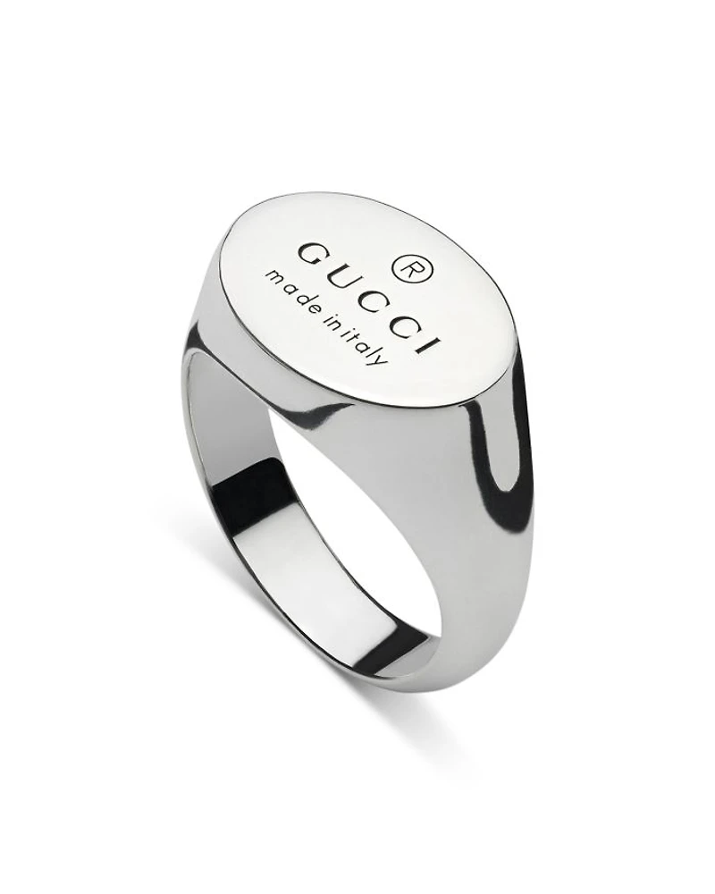 Sterling Silver Trademark Oval Ring