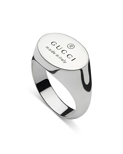 Sterling Silver Trademark Oval Ring