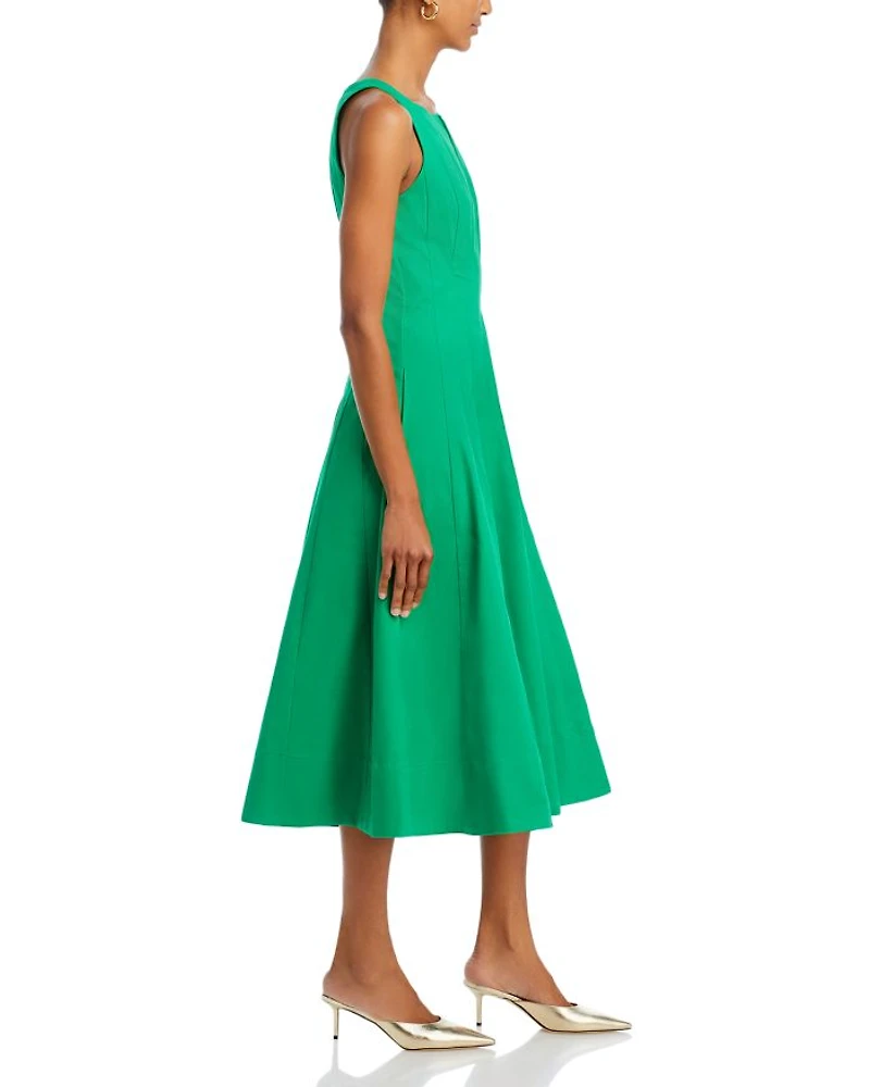 Paneled Midi Dress