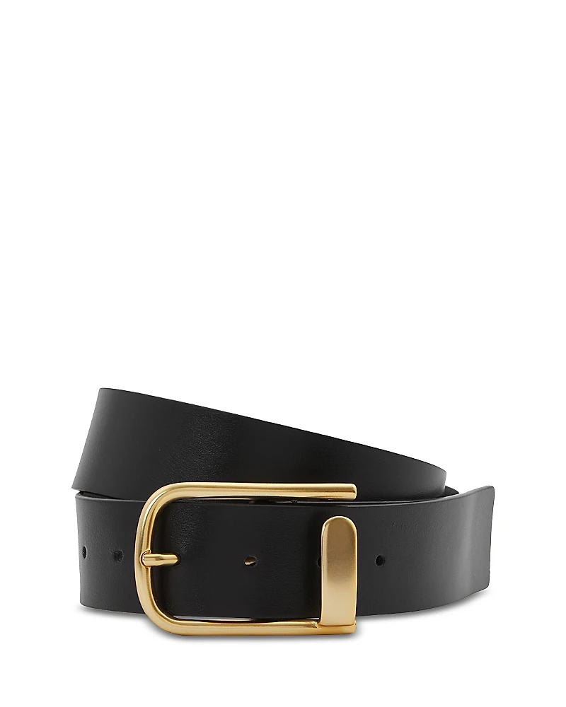 Reiss Women's Iyla Half Keeper Buckle Leather Belt