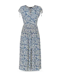 Flaming Leopard Print Dress