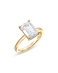 Bloomingdale's Fine Collection Certified Lab Grown Emerald-Cut Diamond Engagement Ring