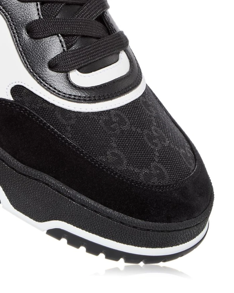 Men's Re-Web Low Top Canvas and Leather Sneakers