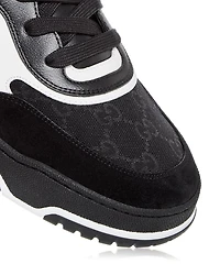 Men's Re-Web Low Top Canvas and Leather Sneakers