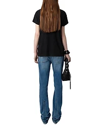 Anya PCL Rain Rhinestone Wing Tee