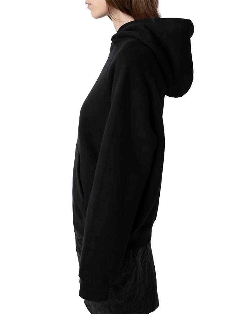 Georgy Pmo Rhinestone Wings Hoodie