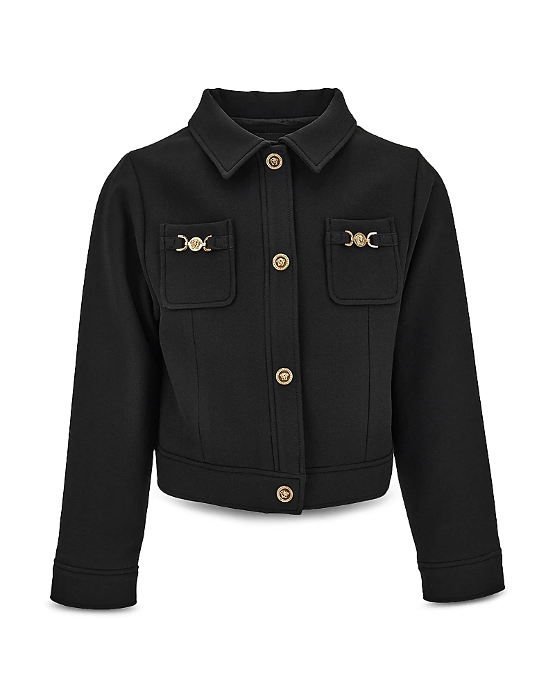 Versace Girls' Stretch Cady Jacket - Big Kid