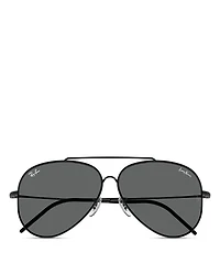 Aviator Reverse Sunglasses, 62mm