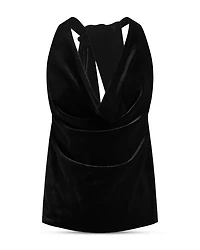 The Alice Velvet Halter Top