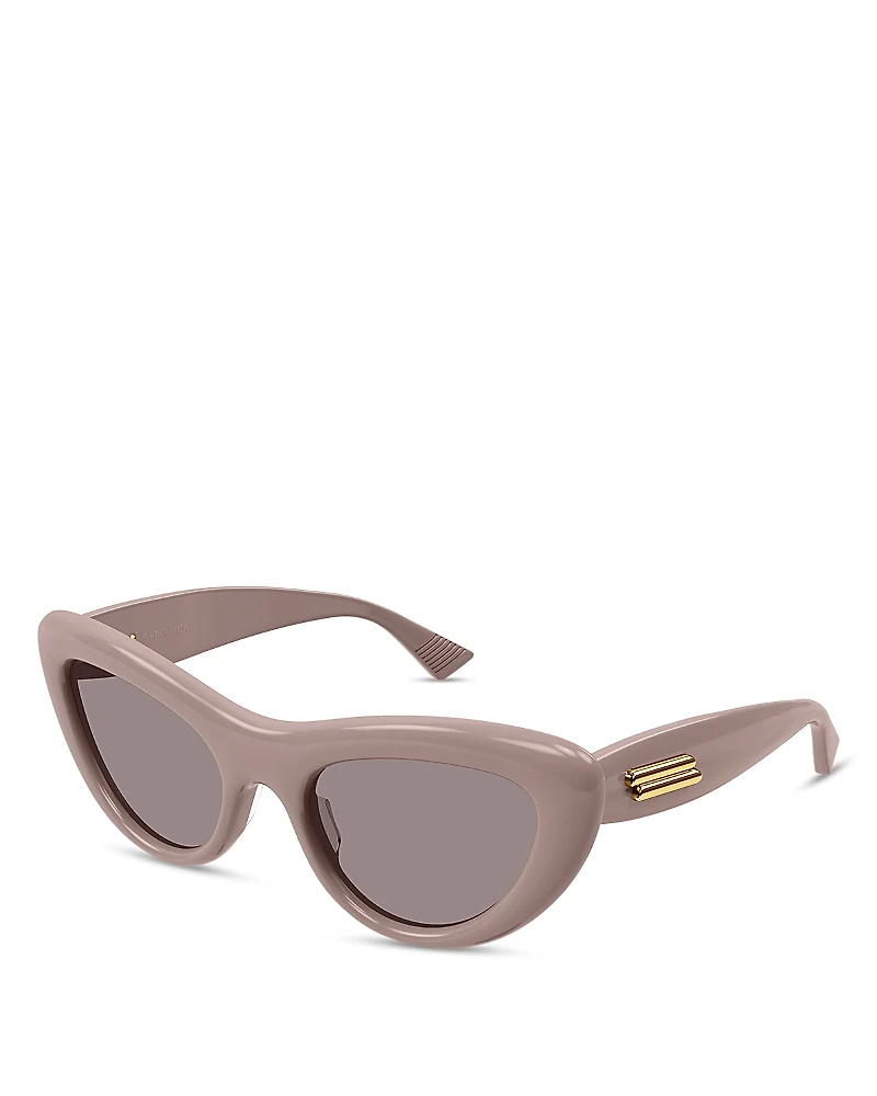Bottega Veneta Curvy Cat Eye Sunglasses, 54mm