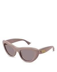 Bottega Veneta Curvy Cat Eye Sunglasses, 54mm