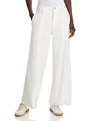 Arianna Featherweight Wide Leg Jeans White