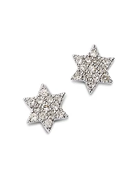 Bloomingdale's Fine Collection Diamond Pave Star of David Stud Earrings