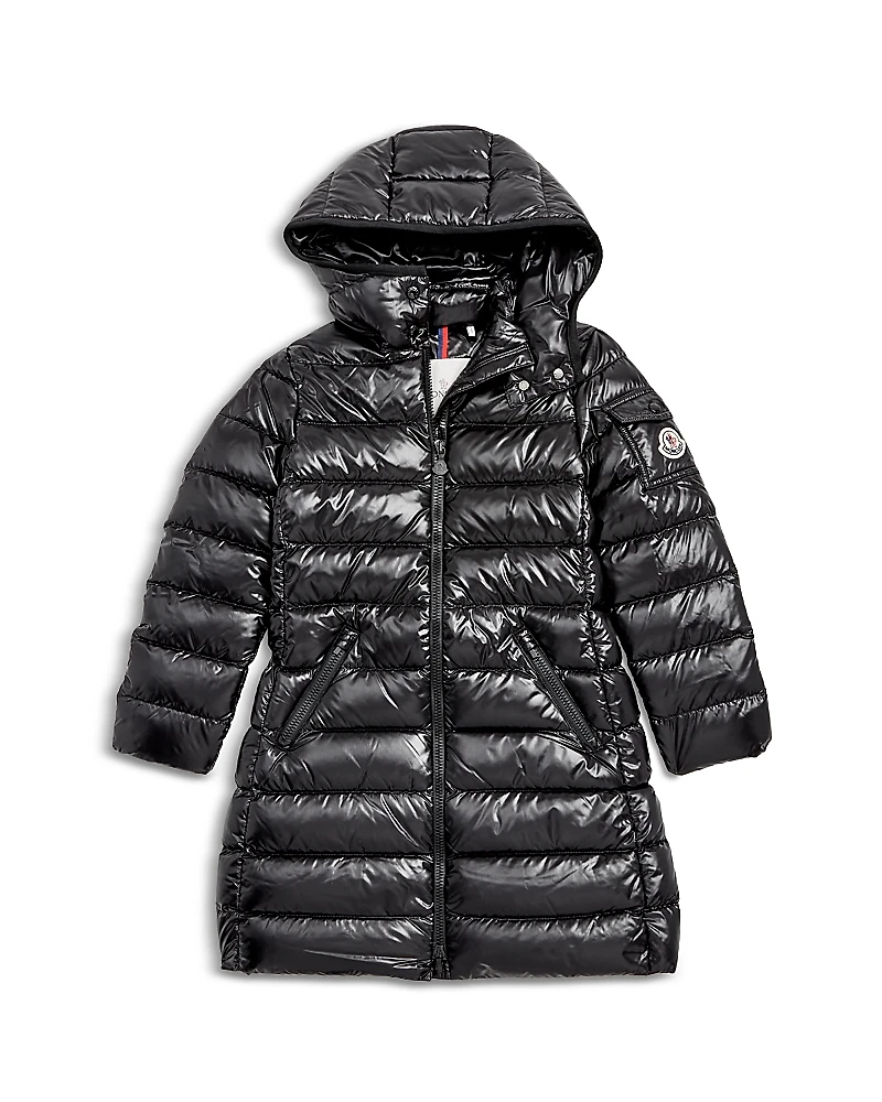 Moncler Girls' Moka Long Coat - Big Kid