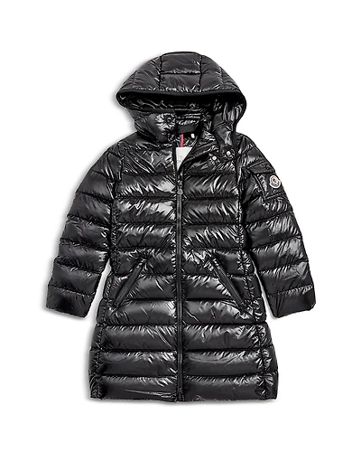 Moncler Girls' Moka Long Coat - Big Kid