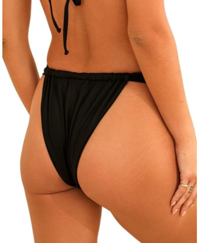 Bisou Cinched Cheeky Bikini Bottom