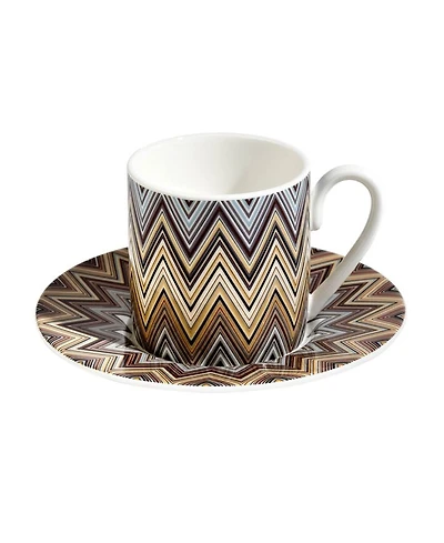 Zig Zag Jarris Luxury Box Coffee Cup & Saucer, Set of 2