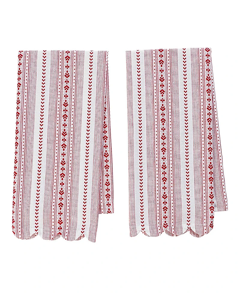 Villa Stripe Kitchen Towel Set of 2