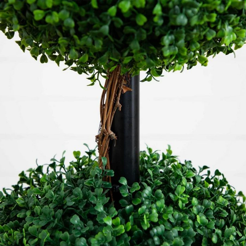 5' Artificial Triple Ball Boxwood Topiary Tree (Indoor/Outdoor)