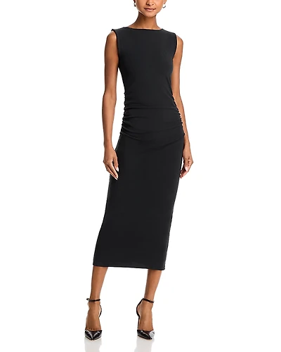 Veronica Beard Charissa Ruched Midi Dress