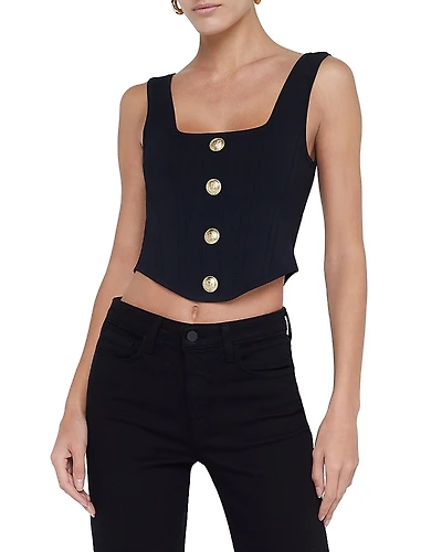 L'Agence Saga Square Neck Knut Corset Top