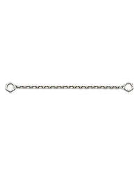 Sterling Silver Trademark Hexagon Interlocking Links Chain Bracelet