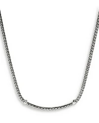 Sterling Silver JH Essentials Diamond Pavé Necklace, 16-18"