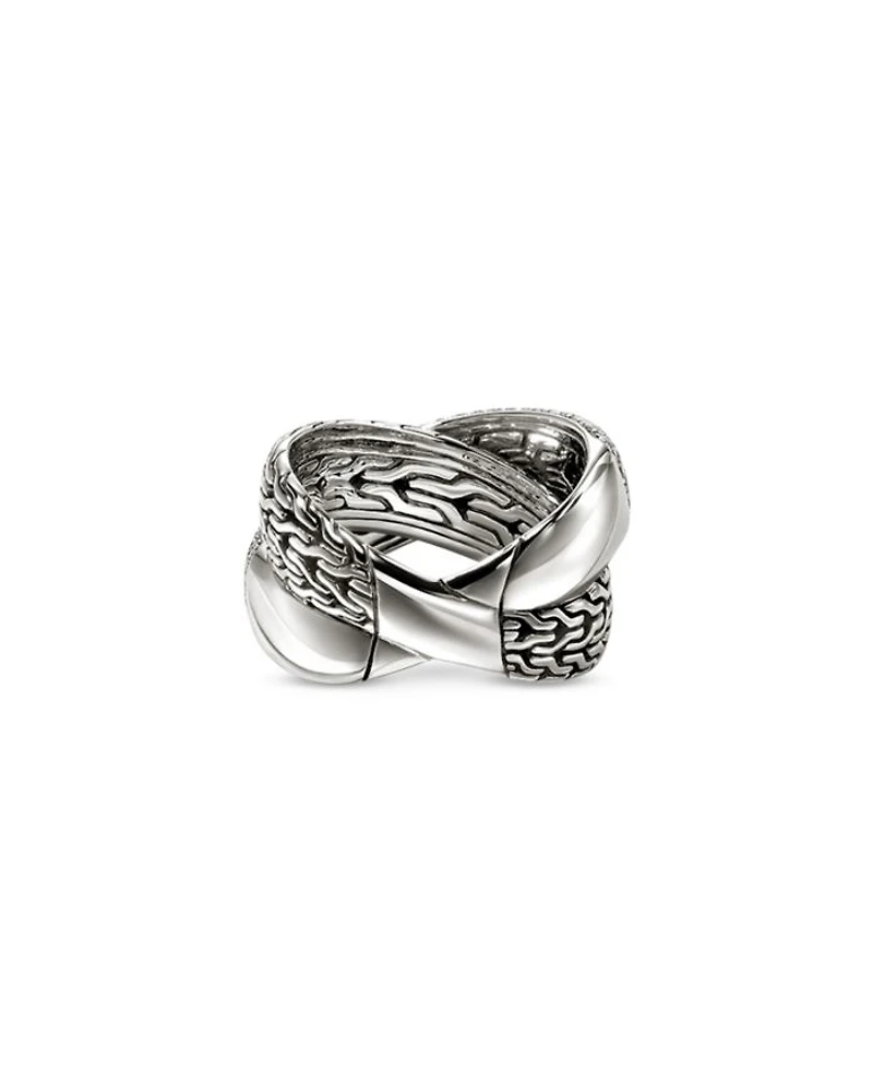 Sterling Silver JH Essentials Diamond Crossover Ring, 1.77 tcw