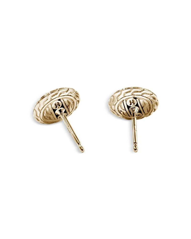 14K Yellow Gold JH Essentials Diamond Pavé Stud Earrings