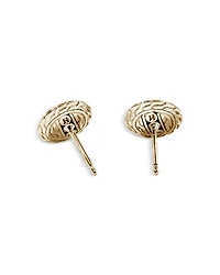 14K Yellow Gold JH Essentials Diamond Pavé Stud Earrings