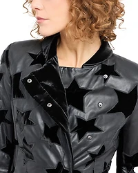 Velvet Stars Leather Jacket
