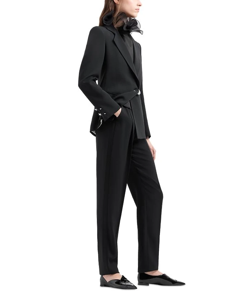 Silk Ruffle Shirt