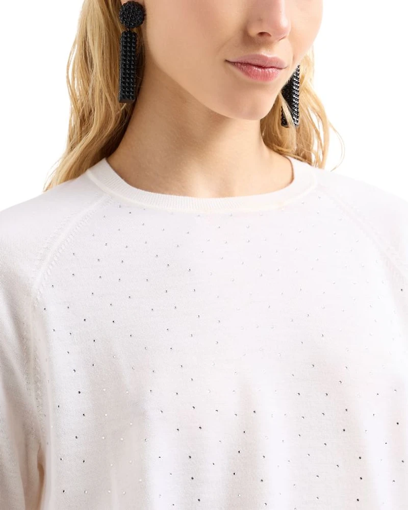 Embellished Wool Sweater