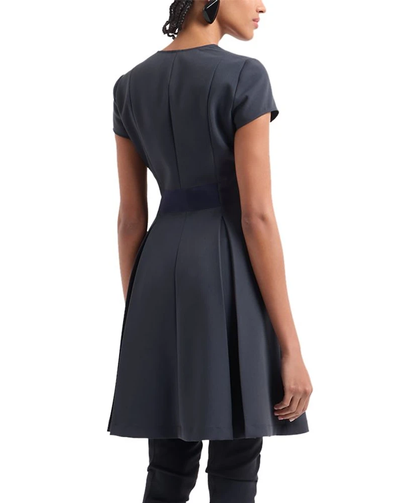Techno Cady Pleated Dress