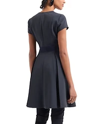Techno Cady Pleated Dress