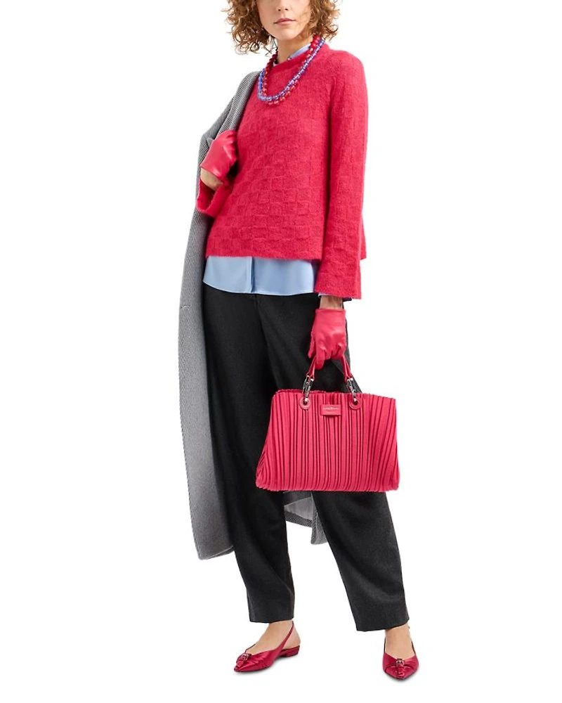 Wool Melange Double Breasted Coat