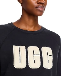 Madeline Fuzzy Logo Crewneck Sweater