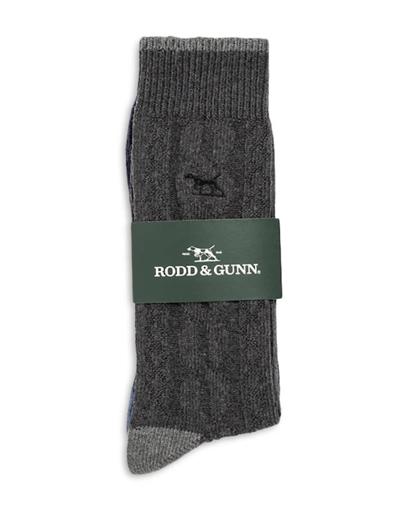 Dunedin Cable Knit Socks, Pack of 2