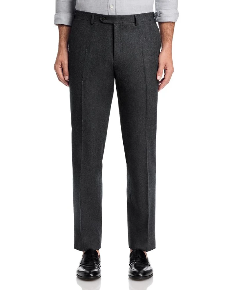 Capri Wool Flannel Slim Fit Trousers