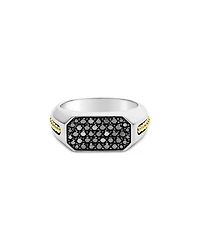 Men's 18K Yellow Gold & Sterling Silver Anthem Diamond Cluster Ring