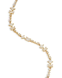 Rare Jewels Cubic Zirconia Flex Bracelet in 18K Gold Plated