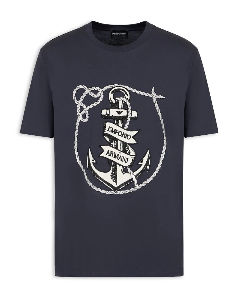 Embroidered Anchor Logo Tee