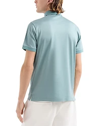 Two Tone Micro Design Polo Shirt
