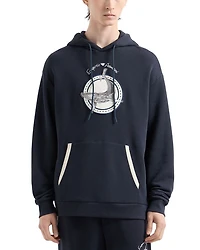 Cotton Twill Whale Patch Regular Fit Hoodie