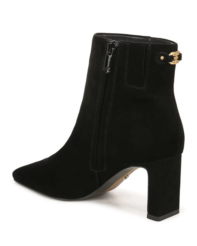 Women's Saige Pointed Toe Mid Heel Ankle Booties