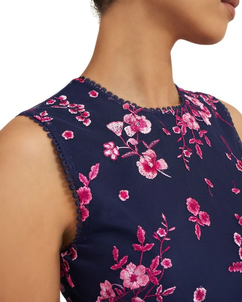 Bethany Floral Embroidered Midi Dress