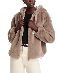 Herno Faux Fur Hooded Jacket